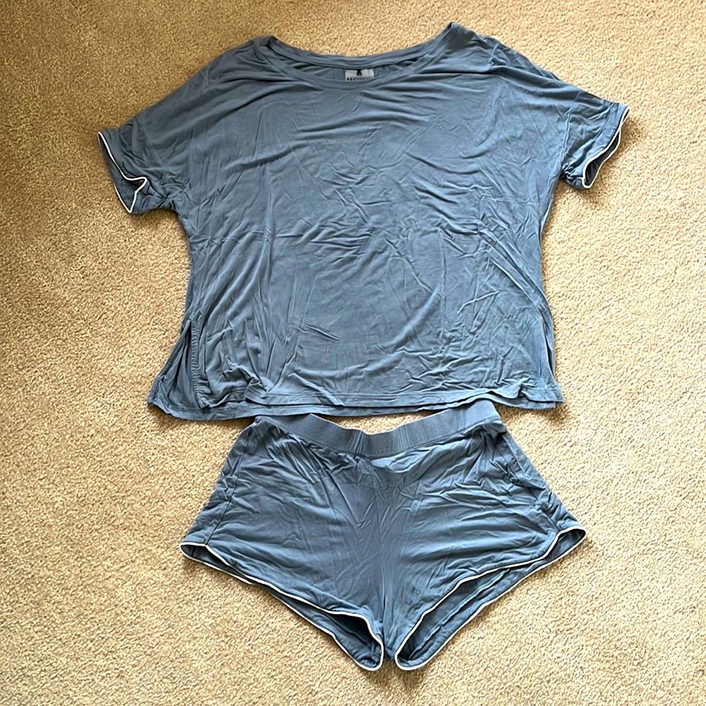 Recliner brand Super-stretch Sleep Short - Dusty Blue size M